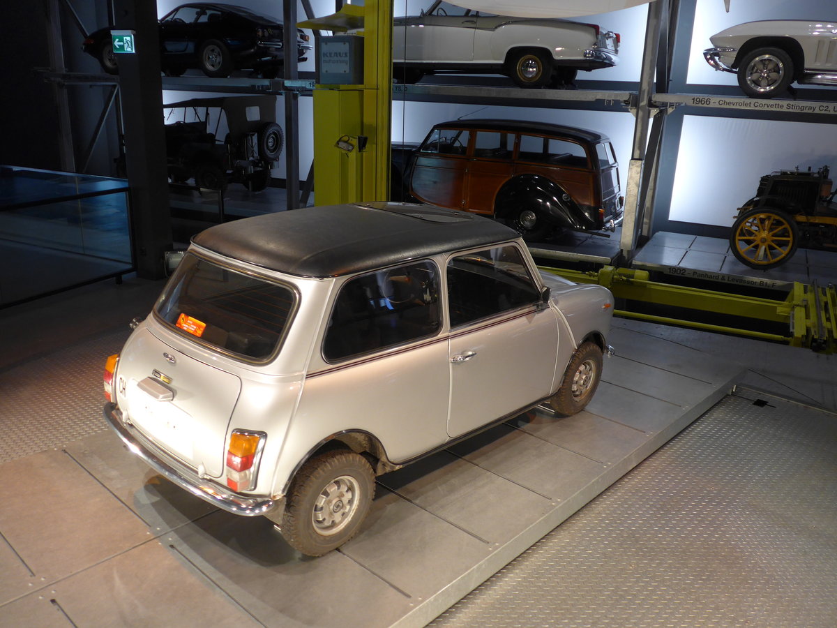 (180'868) - Leyland Mini 1100 von 1977 am 28. mai 2017 in Luzern, Verkehrshaus