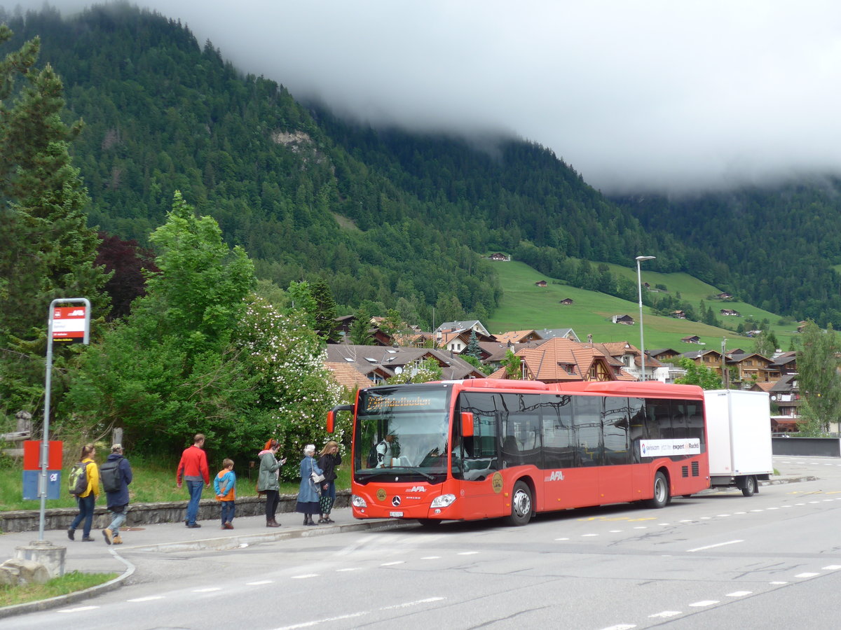 (180'950) - AFA Adelboden - Nr. 97/BE 823'927 - Mercedes am 4. Juni 2017 beim Bahnhof Frutigen