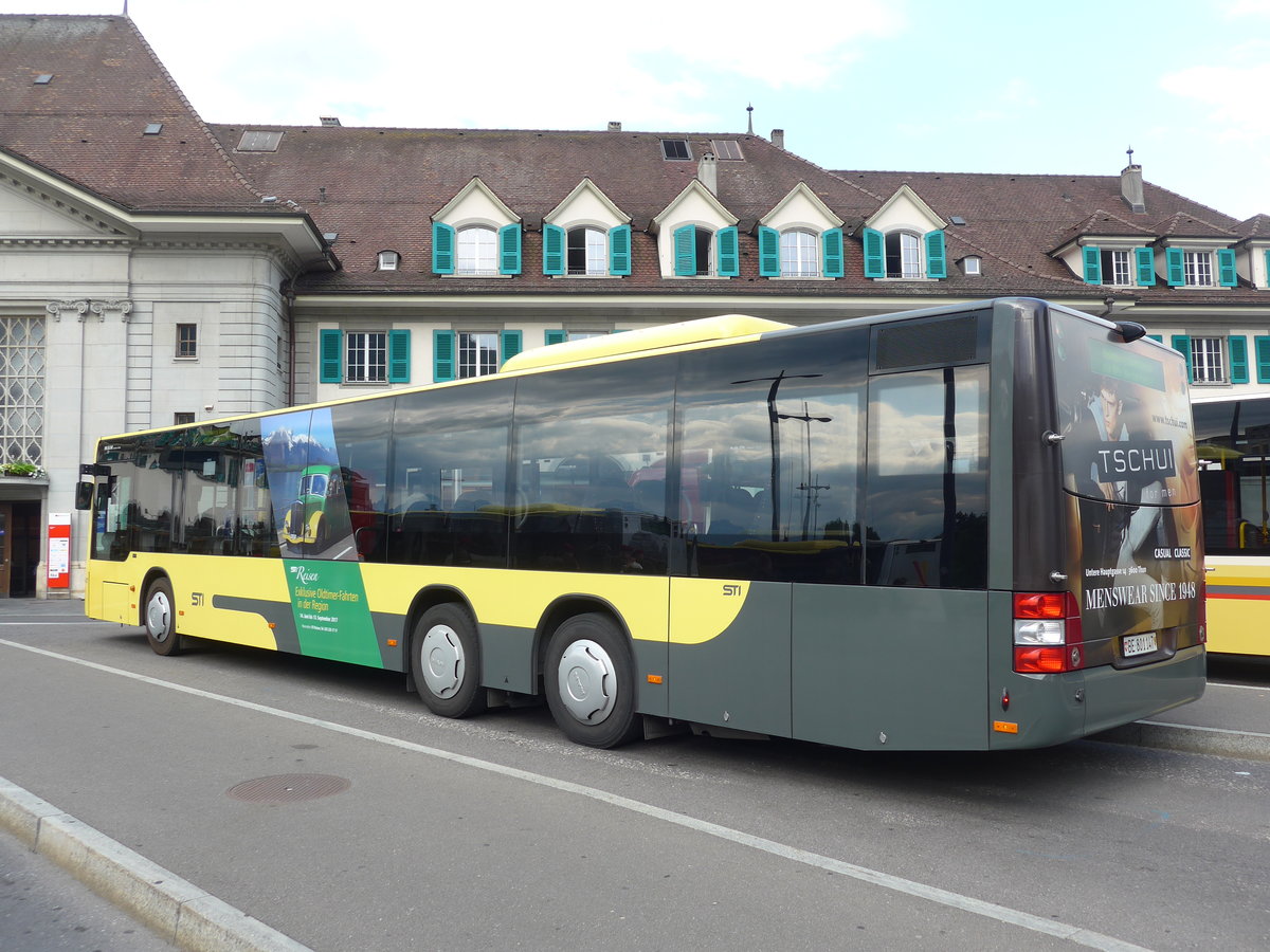 (181'029) - STI Thun - Nr. 147/BE 801'147 - MAN am 12. Juni 2017 beim Bahnhof Thun