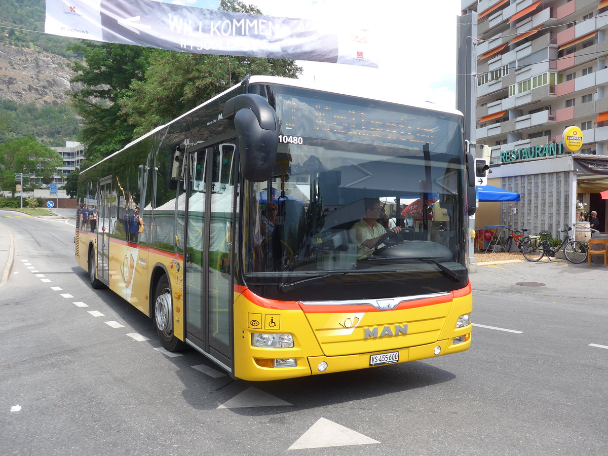 (181'347) - PostAuto Wallis - VS 455'600 - MAN am 24. Juni 2017 in Glis, Jodlerdorf