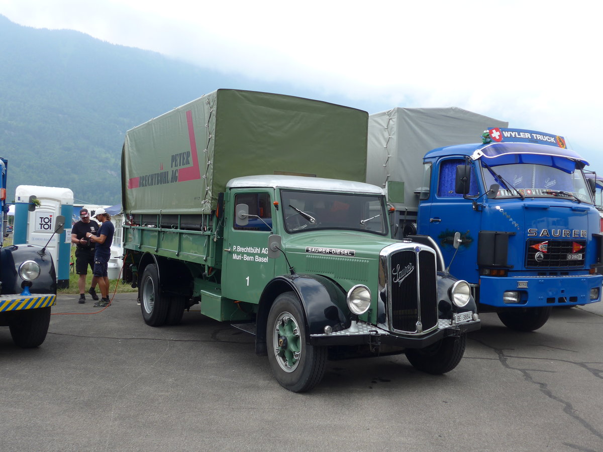 (181'393) - Brechtb�hl, Muri - Nr. 1/BE 3884 - Saurer am 24. Juni 2017 in Interlaken, Flugplatz