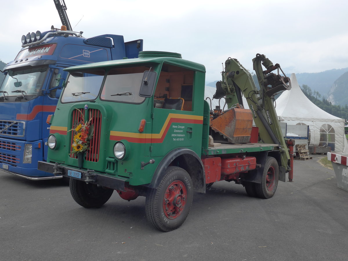 (181'441) - Zenger, Habkern - BE 2352 - Saurer am 24. Juni 2017 in Interlaken, Flugplatz