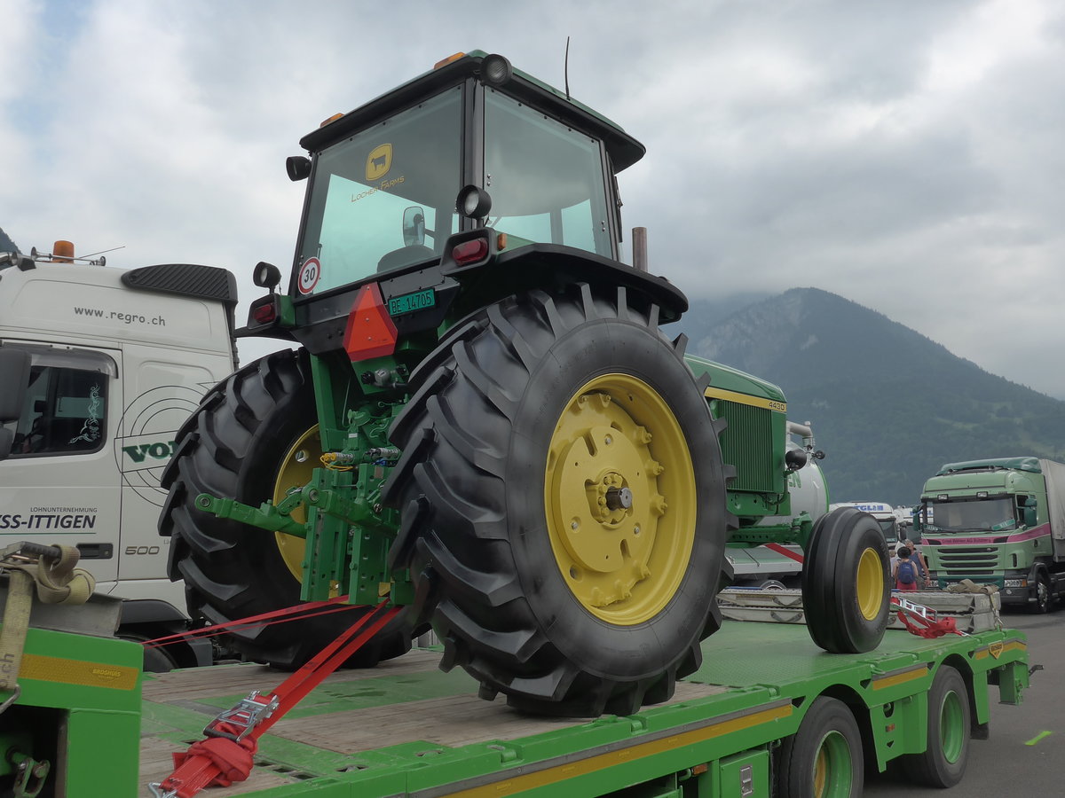 (181'458) - John Deere - BE 14'705 - am 24. Juni 2017 in Interlaken, Flugplatz