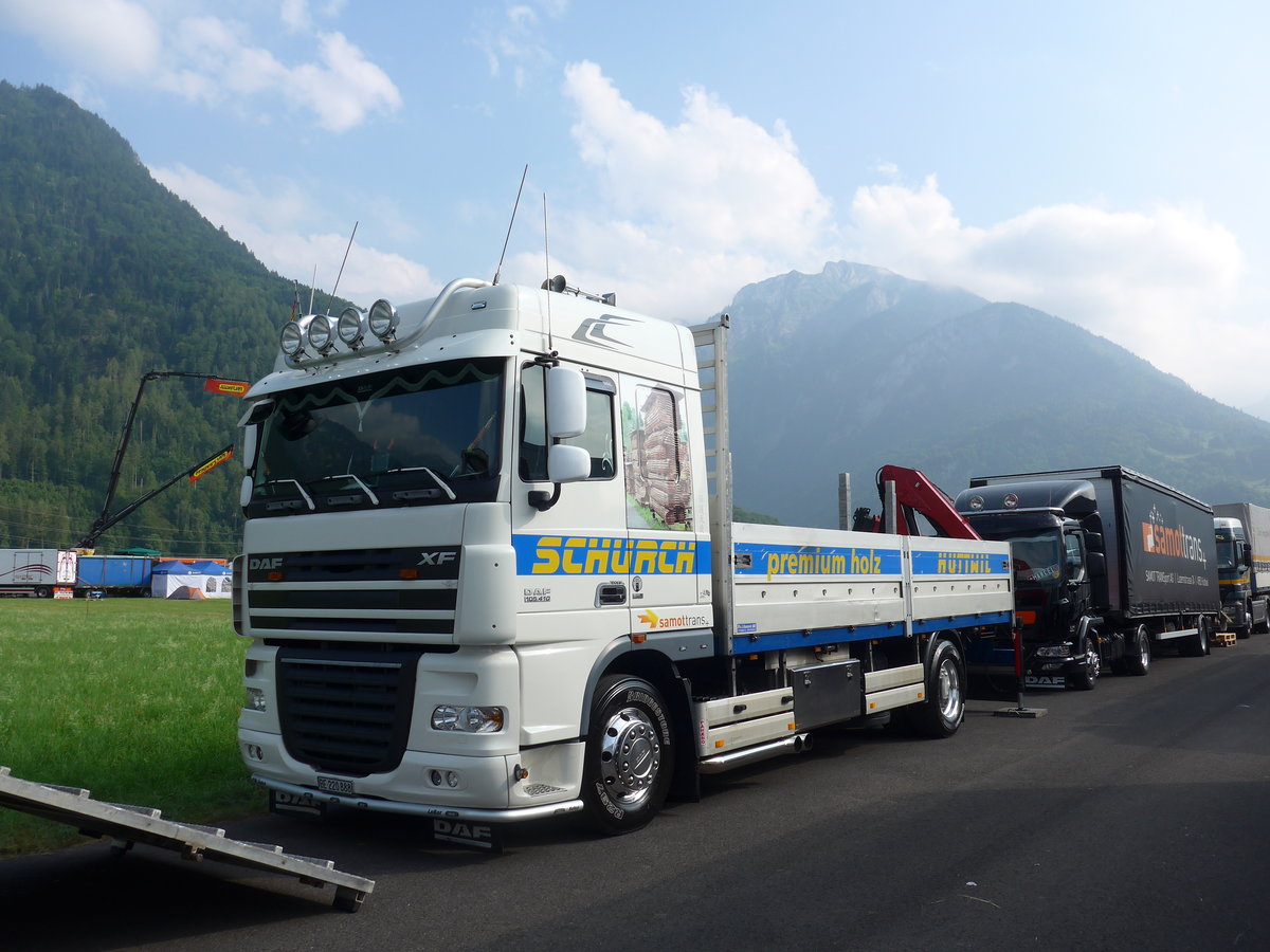 (181'515) - Sch�rch, Huttwil - BE 220'888 - DAF am 24. Juni 2017 in Interlaken, Flugplatz