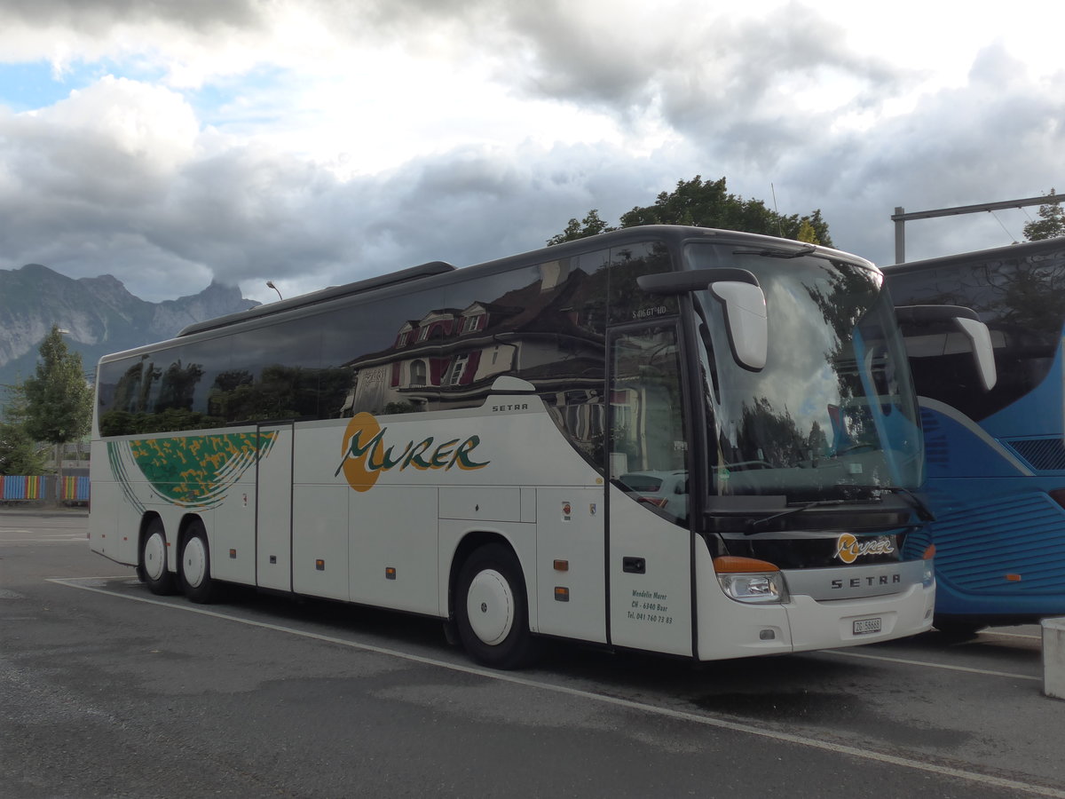 (181'604) - Murer, Baar - ZG 58'668 - Setra am 30. Juni 2017 in Thun, Seestrasse