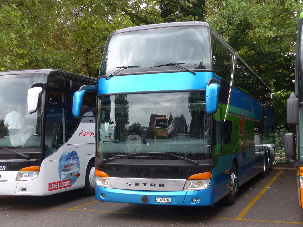 (181'902) - Meier, Zrich - ZH 649'008 - Setra am 10. Juli 2017 in Zrich, Sihlquai