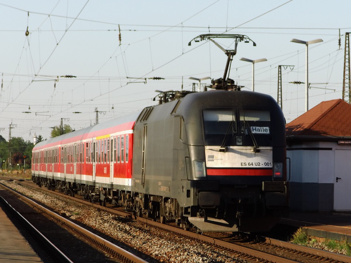 182 501 mit RB Eisenach-Halle in Grokorbetha, 30.09.2013.