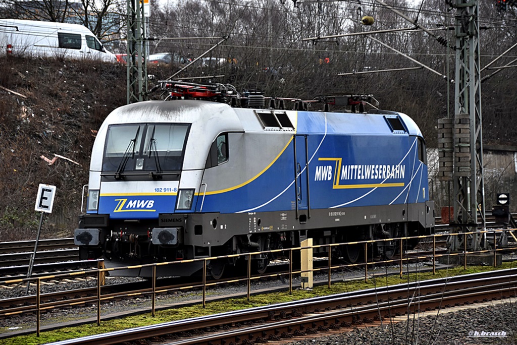 182 911-8 stand abgebgelt beim bf hh-harburg,29.01.16