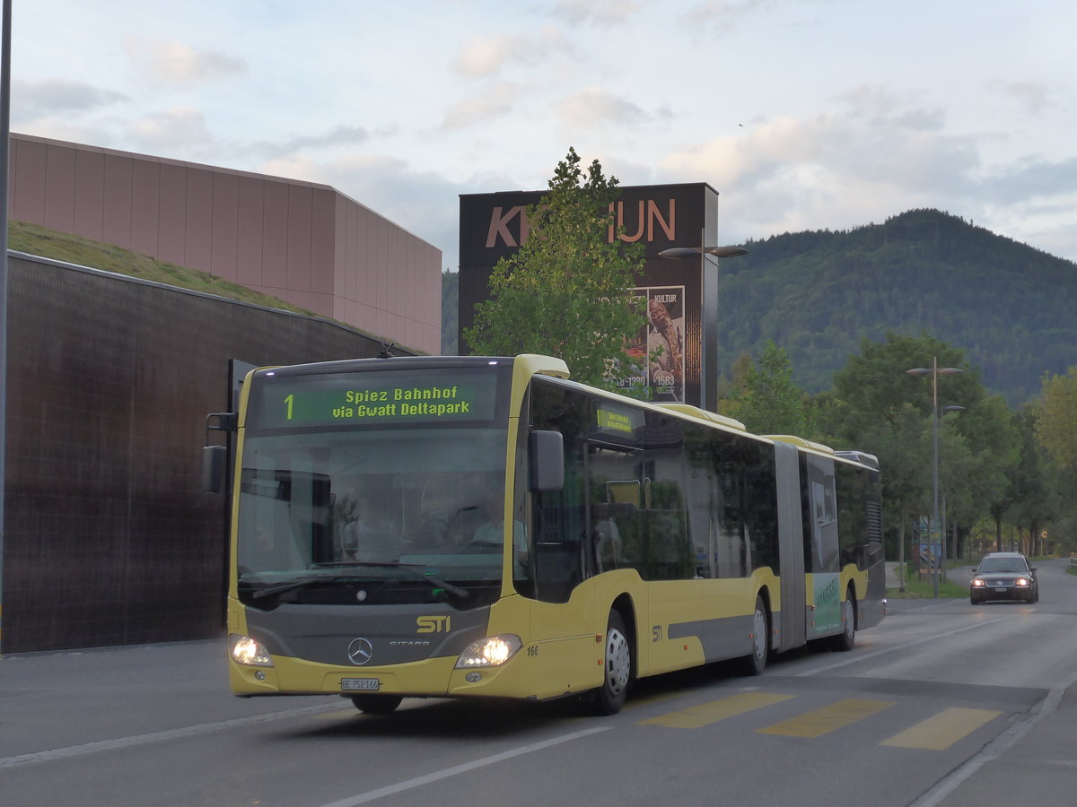 (182'082) - STI Thun - Nr. 166/BE 752'166 - Mercedes am 15. Juli 2017 in Thun, KK Thun