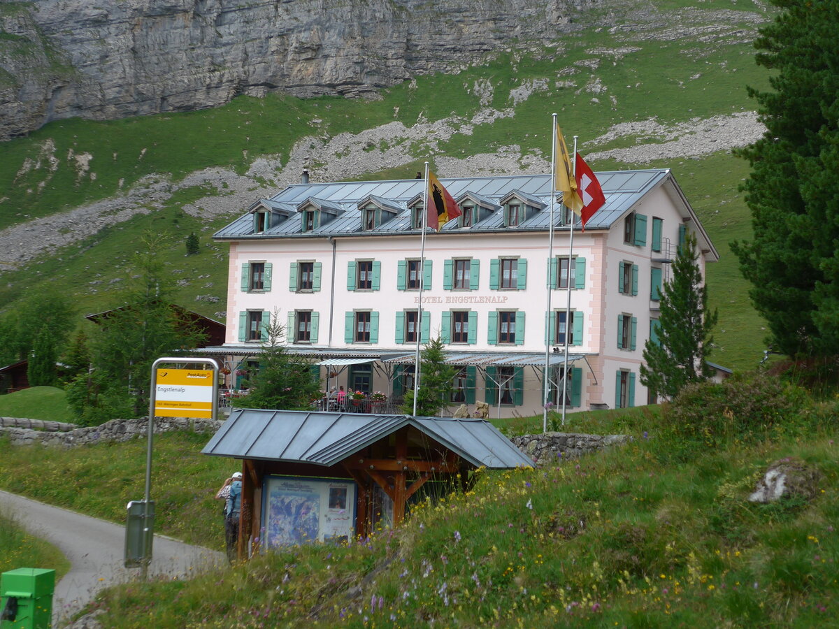 (182'117) - PostAuto-Haltestelle am 16. Juli 2017 auf der Engstlenalp