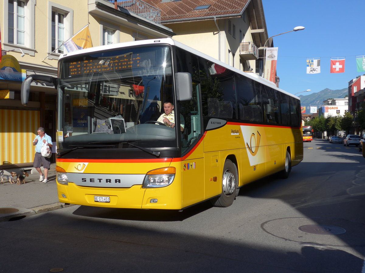 (182'322) - AVG Meiringen - Nr. 73/BE 171'453 - Setra am 30. Juli 2017 in Meiringen, Bahnhofstrasse