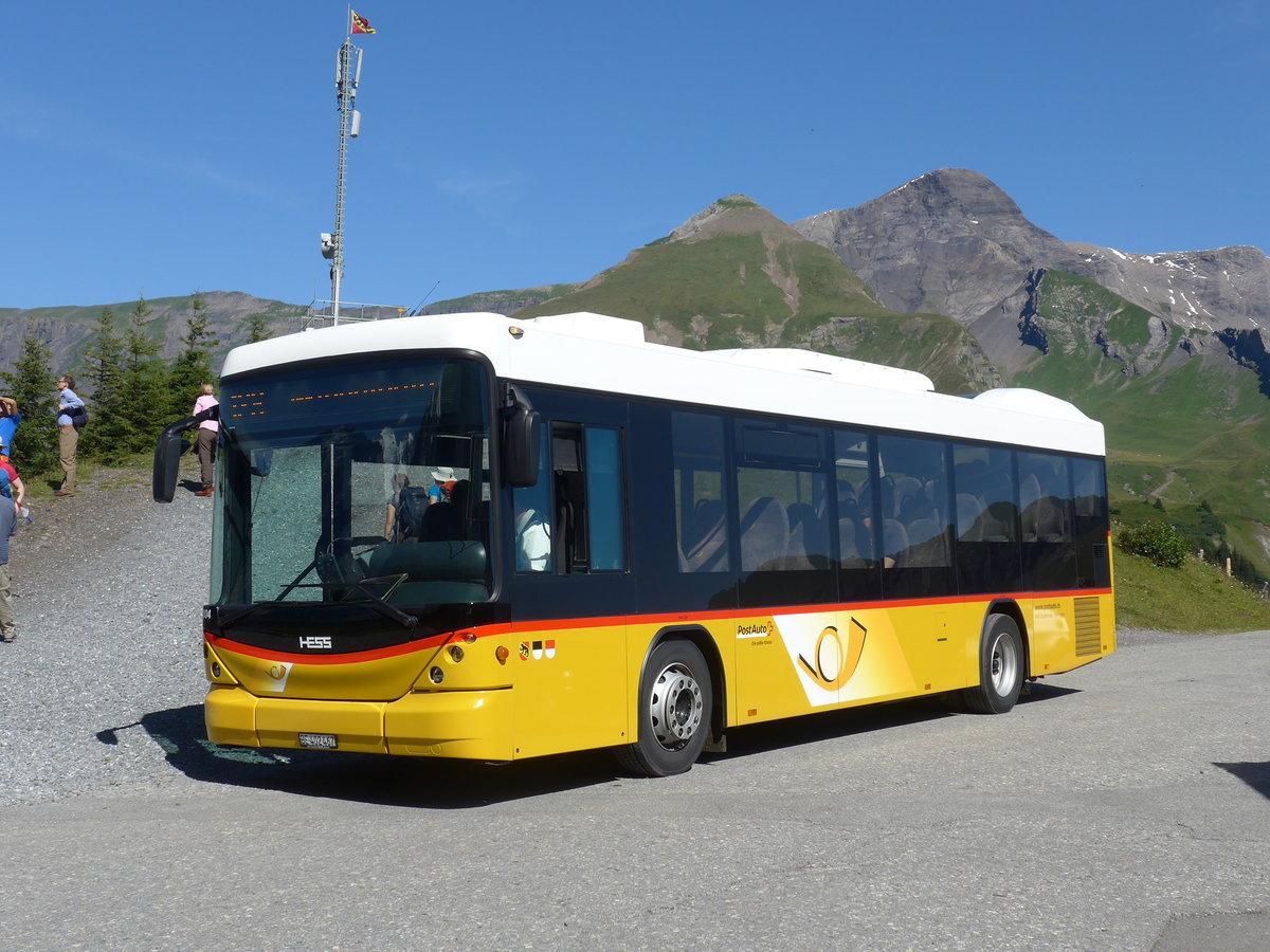 (182'335) - AVG Meiringen - Nr. 67/BE 402'467 - Scania/Hess (ex Nr. 76; ex Steiner, Messen) am 30. Juli 2017 auf der Grossen Scheidegg