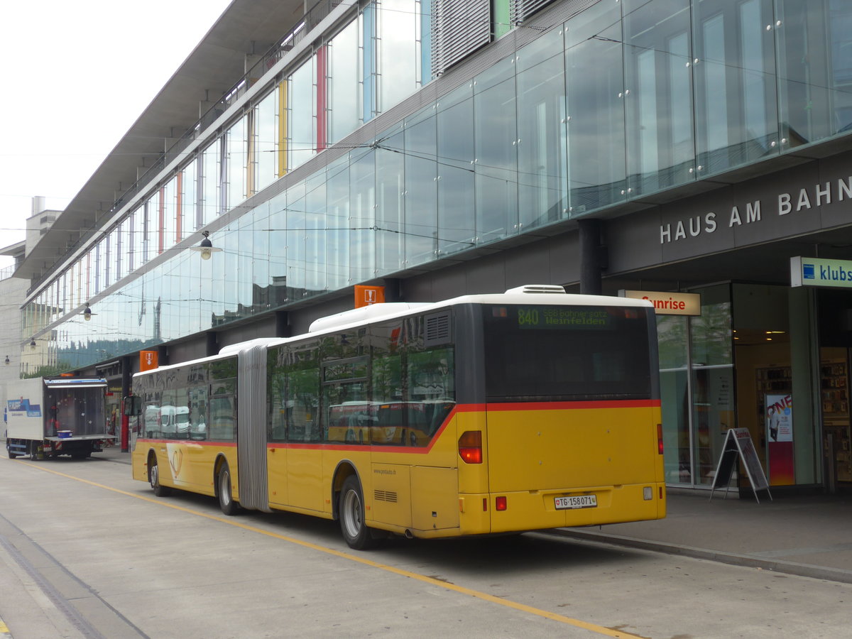 (182'535) - PostAuto Ostschweiz - TG 158'071 - Mercedes (ex Eurobus, Arbon Nr. 6) am 3. August 2017 beim Bahnhof Frauenfeld