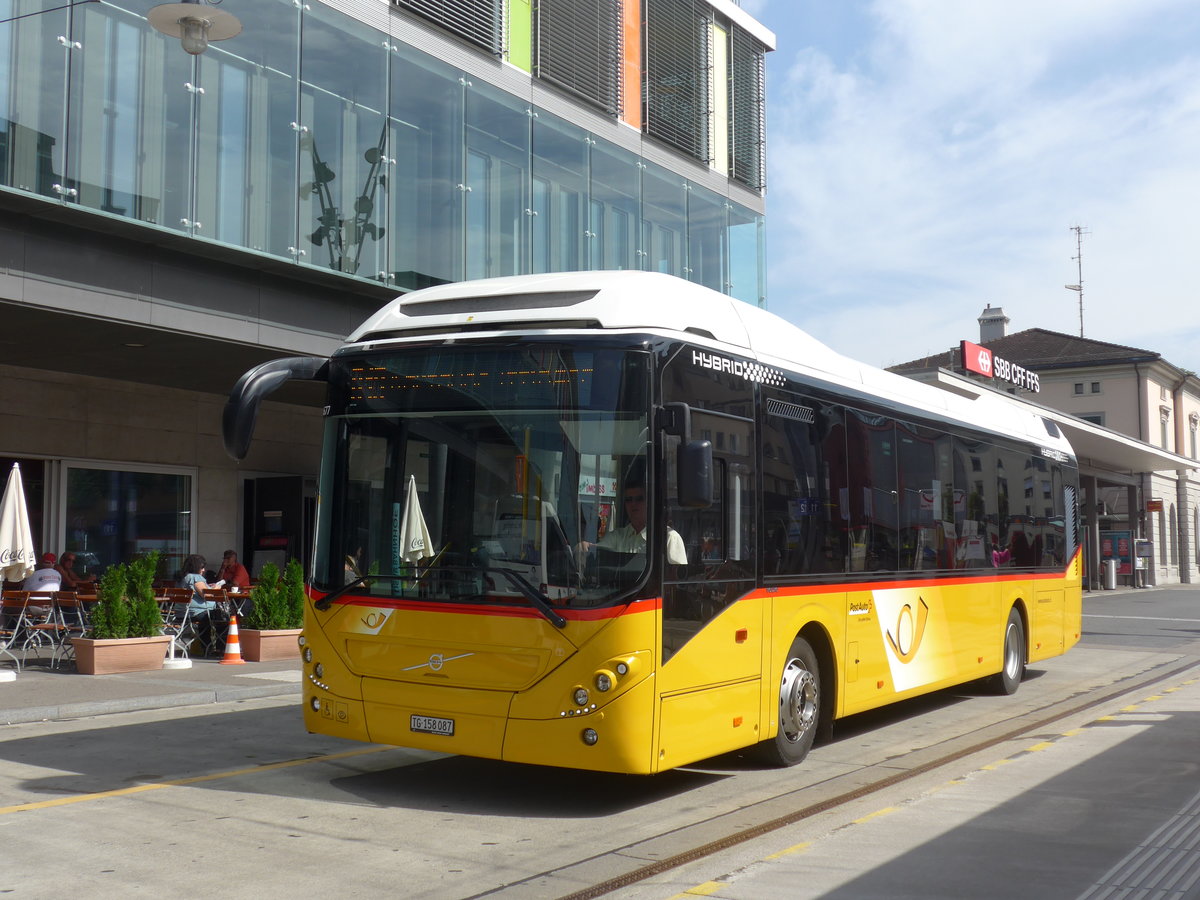 (182'564) - PostAuto Ostschweiz - TG 158'087 - Volvo am 3. August 2017 beim Bahnhof Frauenfeld