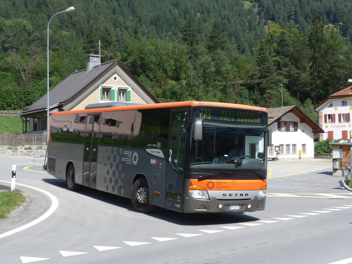 (182'732) - Aus Italien: SAD Bozen - Nr. 1107/DP-544 RY - Setra am 5. August 2017 in Martina, Cunfin