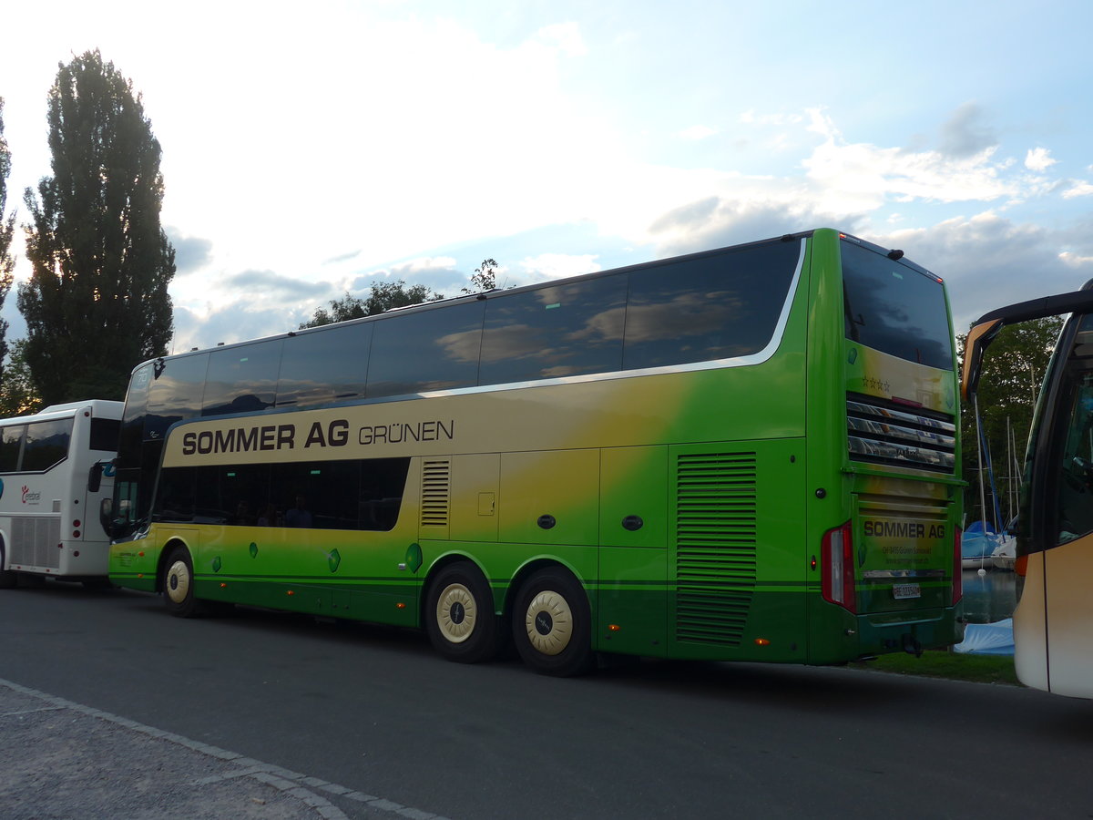 (182'807) - Sommer, Grnnen - BE 123'540 - Van Hool am 5. August 2017 in Thun, Strandbad