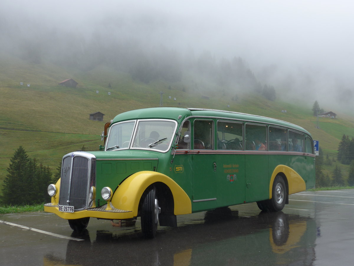 (182'822) - STI Thun - Nr. 15/BE 26'776 - Saurer/Gangloff (ex AvH Heimenschwand Nr. 5) am 6. August 2017 in Adelboden, Gilbach