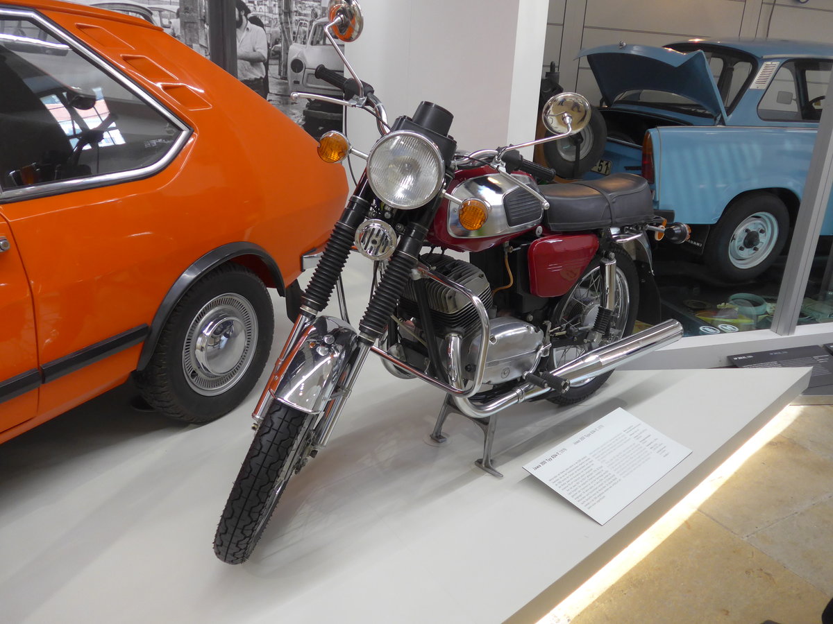 (182'943) - Jawa 350 Typ 634-7 von 1976 am 8. August 2017 in Dresden, Verkehrsmuseum