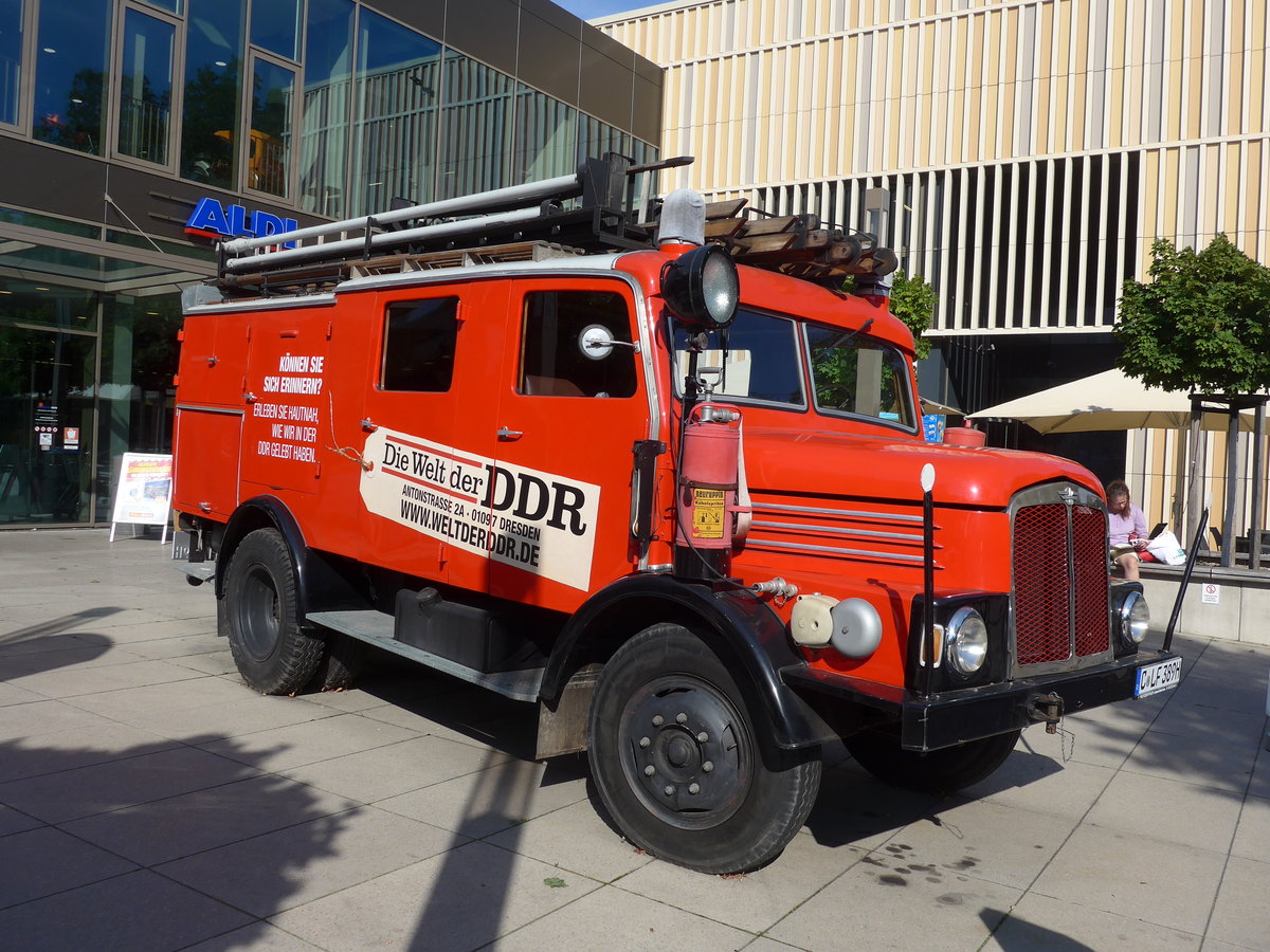 (182'993) - Werdau - C-LF 389H - am 8. August 2017 in Dresden, Die Welt der DDR