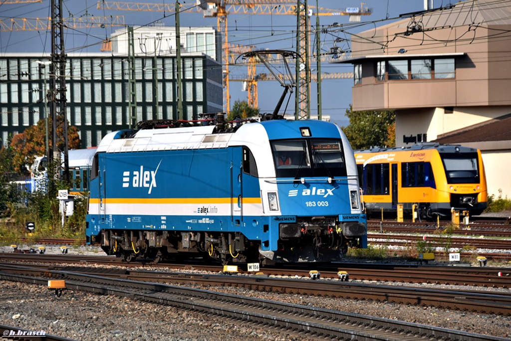 183 003 ist solo vom bahnhof regensburg gefeahren,26.09.17