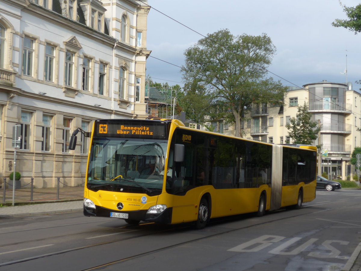 (183'155) - DVB Dresden - Nr. 459'110/DD-VB 9110 - Mercedes am 9. August 2017 in Dresden, Schillerplatz