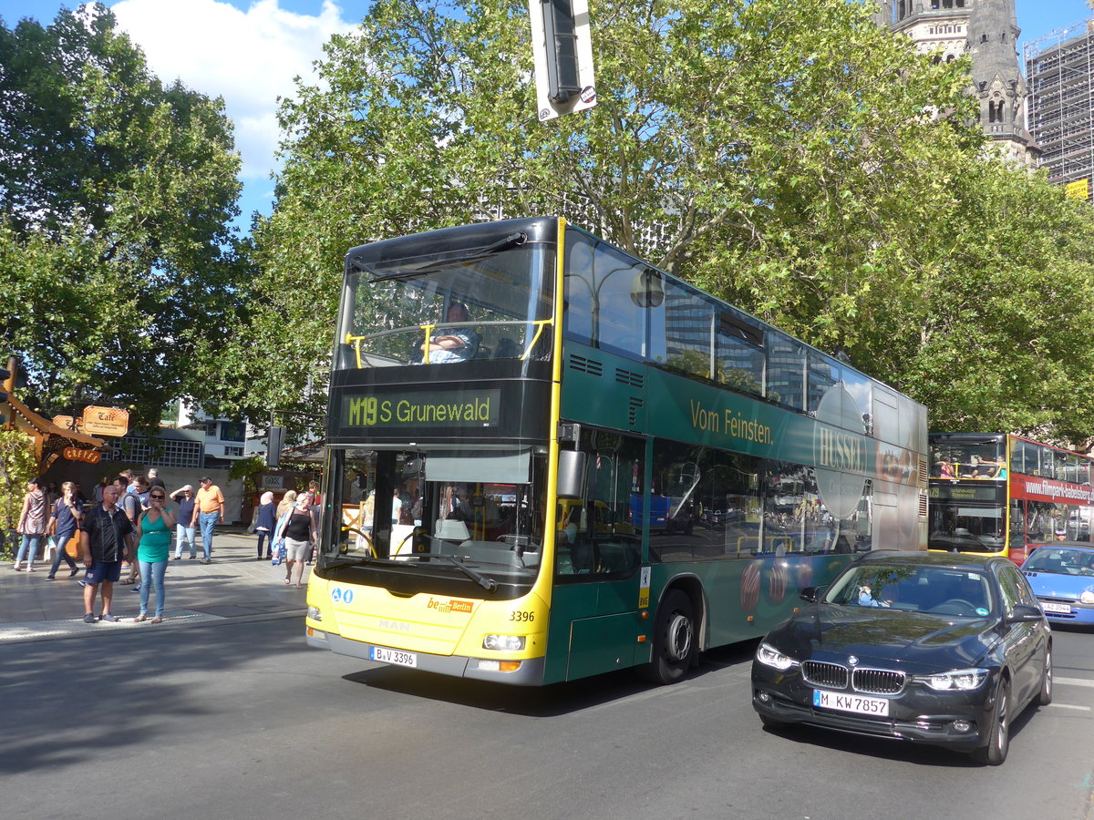 (183'225) - BVG Berlin - Nr. 3396/B-V 3396 - MAN am 9. August 2017 in Berlin, Kurfrstendamm