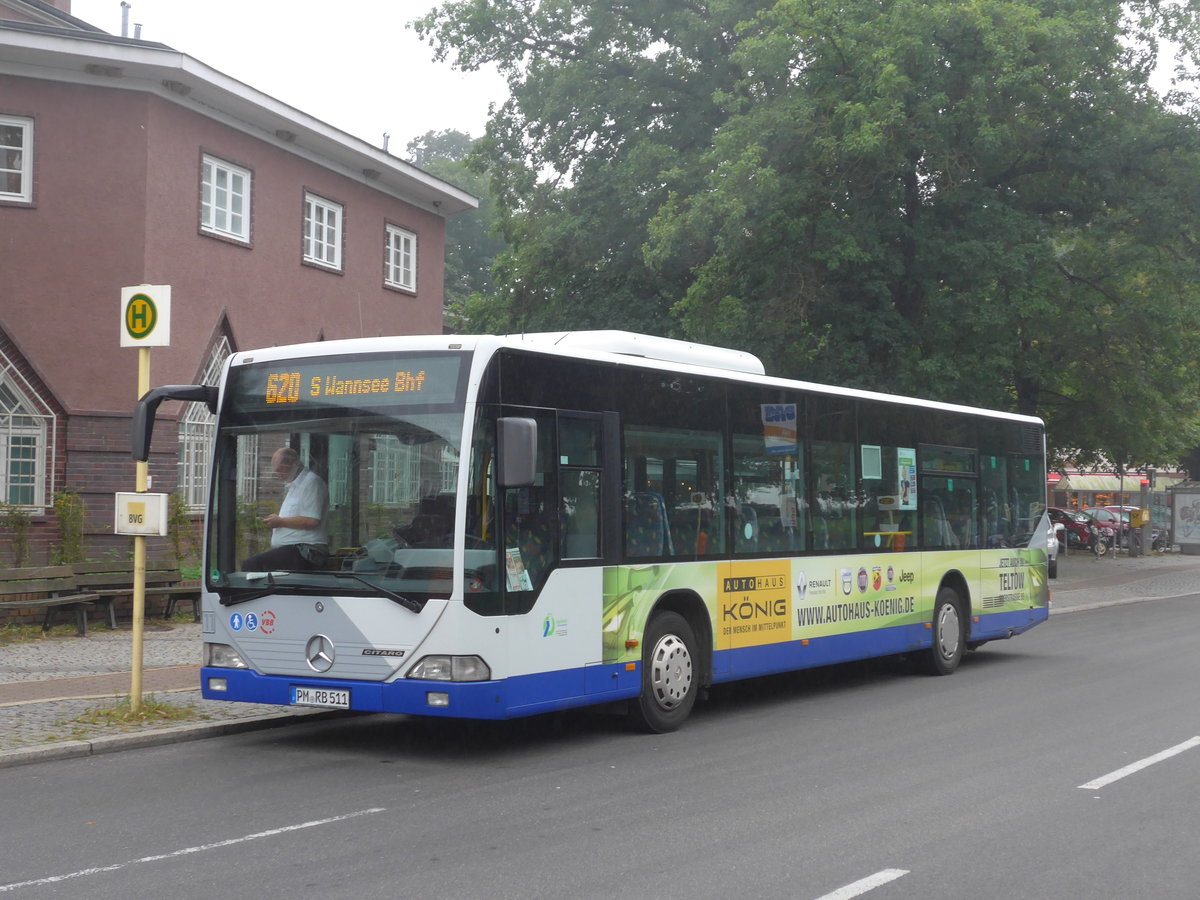 (183'419) - RPM Potsdam - Nr. 3511/PM-RB 511 - Mercedes (ex P-AV 511) am 11. August 2017 in Berlin, Wannsee