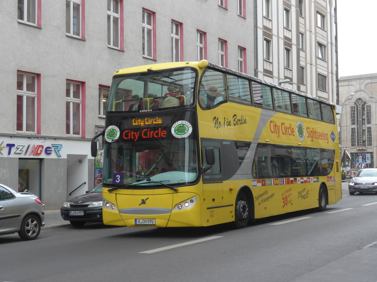 (183'466) - BBS Berlin - B-CM 970 - Volvo/UNVI am 11. August 2017 in Berlin, Friedrichstrasse