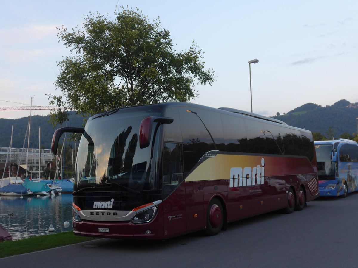 (183'525) - Marti, Kallnach - Nr. 11/BE 572'211 - Setra am 17. August 2017 in Thun, Strandbad