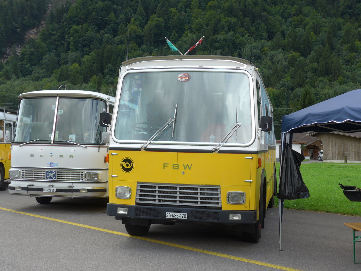 (183'542) - Wucher, Uznach - SG 425'470 - FBW/Hess (ex Schr, Ettenhausen; ex Fehlmann, Brittnau; ex Landolt, Langenthal; ex P 24'174) am 19. August 2017 in Unterbach, Rollfeld