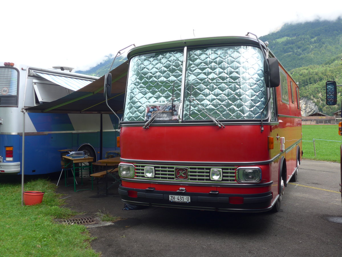 (183'574) - Beer, Obfelden - ZH 431 U - Setra am 19. August 2017 in Unterbach, Rollfeld