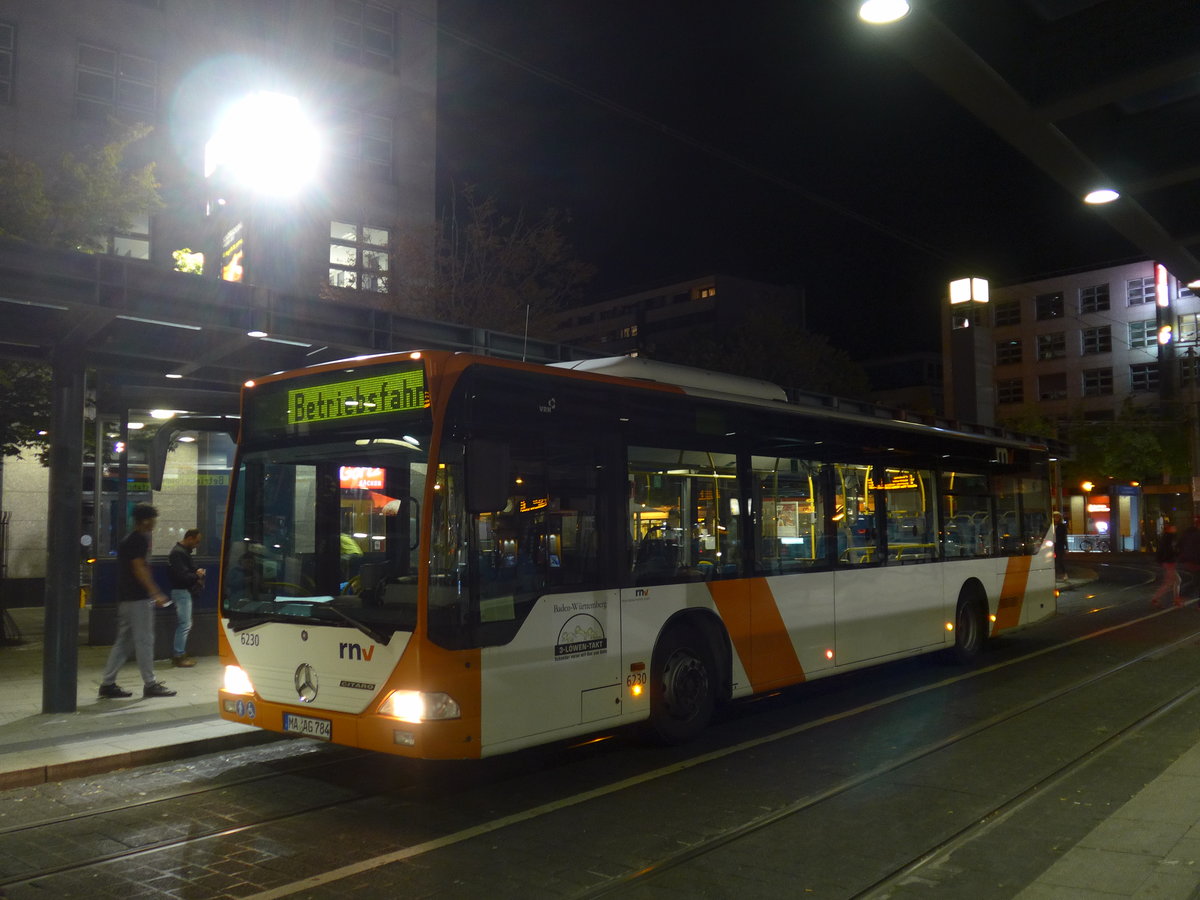 (183'816) - RNV Mannheim - Nr. 6230/MA-AG 784 - Mercedes am 21. August 2017 beim Hauptbahnhof Mannheim