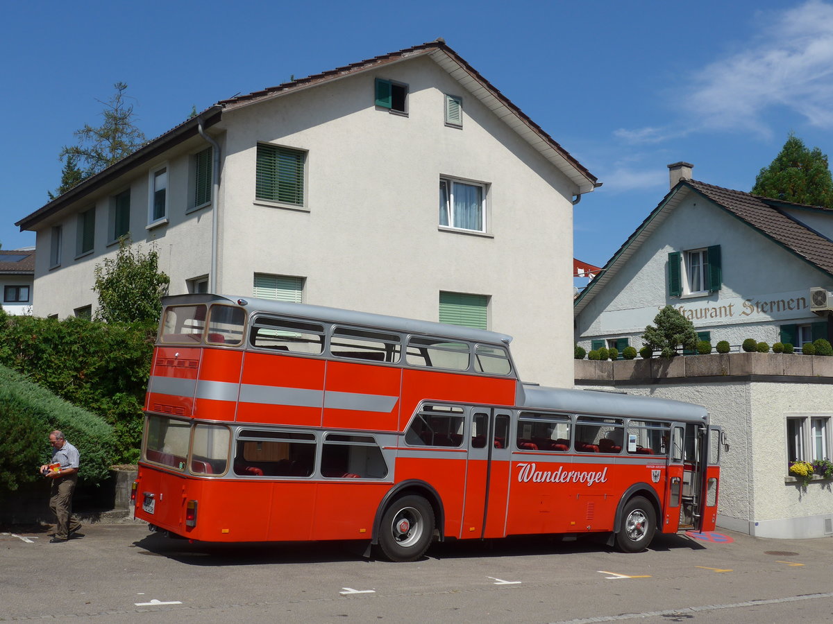 (183'918) - Aus Deutschland: Radlmeier, Ergoldsbach - LA-RD 123H - FBW/Vetter-R&J Anderthalbdecker (ex FRAM Drachten/NL Nr. 20; ex Wespe, Altsttten; ex AFA Adelboden Nr. 4) am 23. August 2017 in Wetzikon, Restaurant Sternen