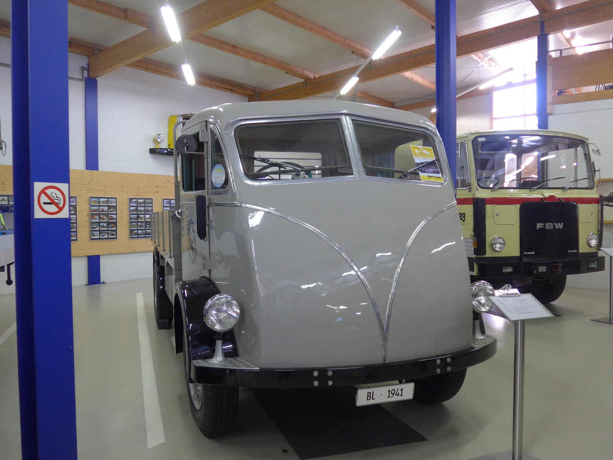 (183'945) - Mineralquelle, Eptingen - FBW/FHS (ex AAGR Rothenburg) am 23. August 2017 in Wetzikon, FBW-Museum