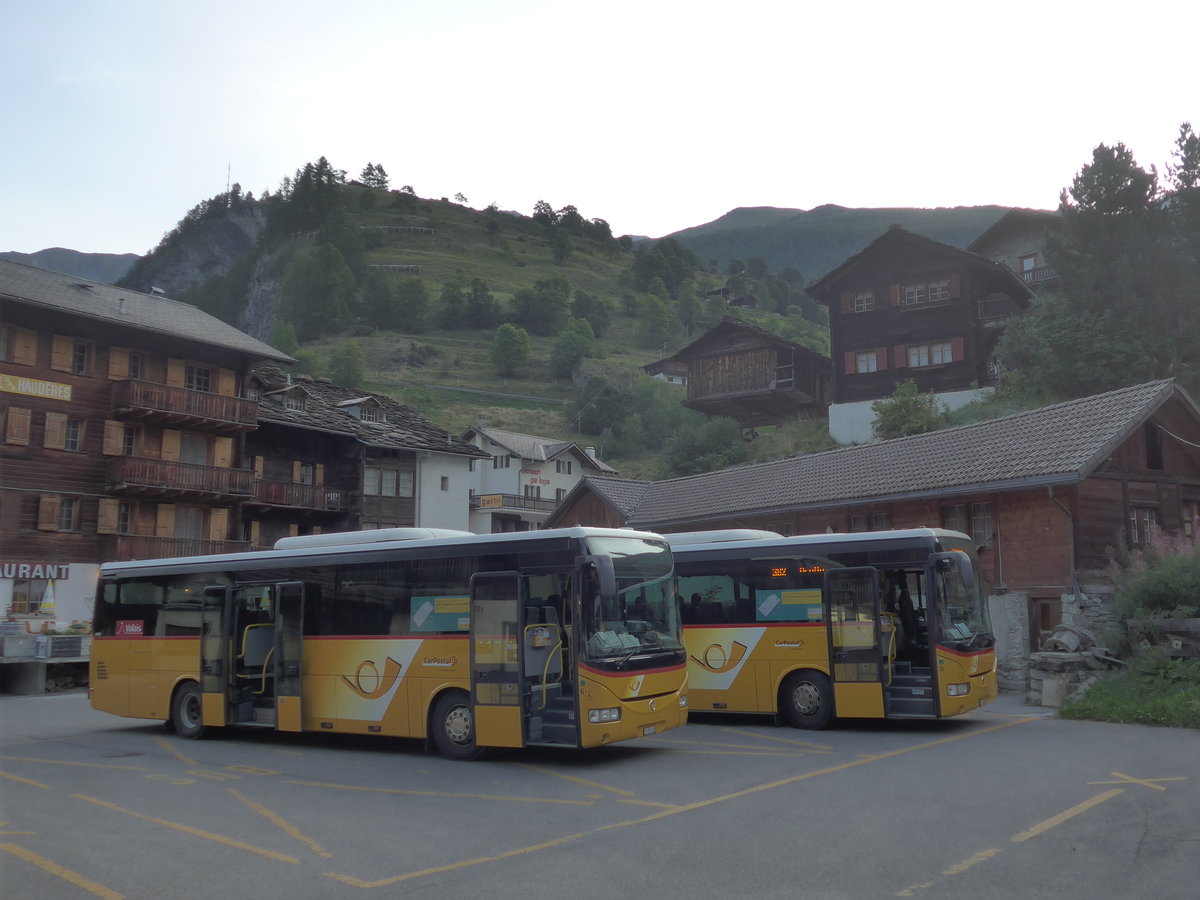 (184'118) - PostAuto Wallis - Nr. 6/VS 355'168 - Irisbus am 25. August 2017 in Les Haudres, Post