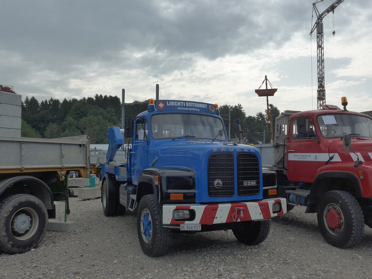 (184'415) - Liechti, Schwarzenburg - BE 846'917 - Saurer am 26. August 2017 in Oberkirch, CAMPUS Sursee