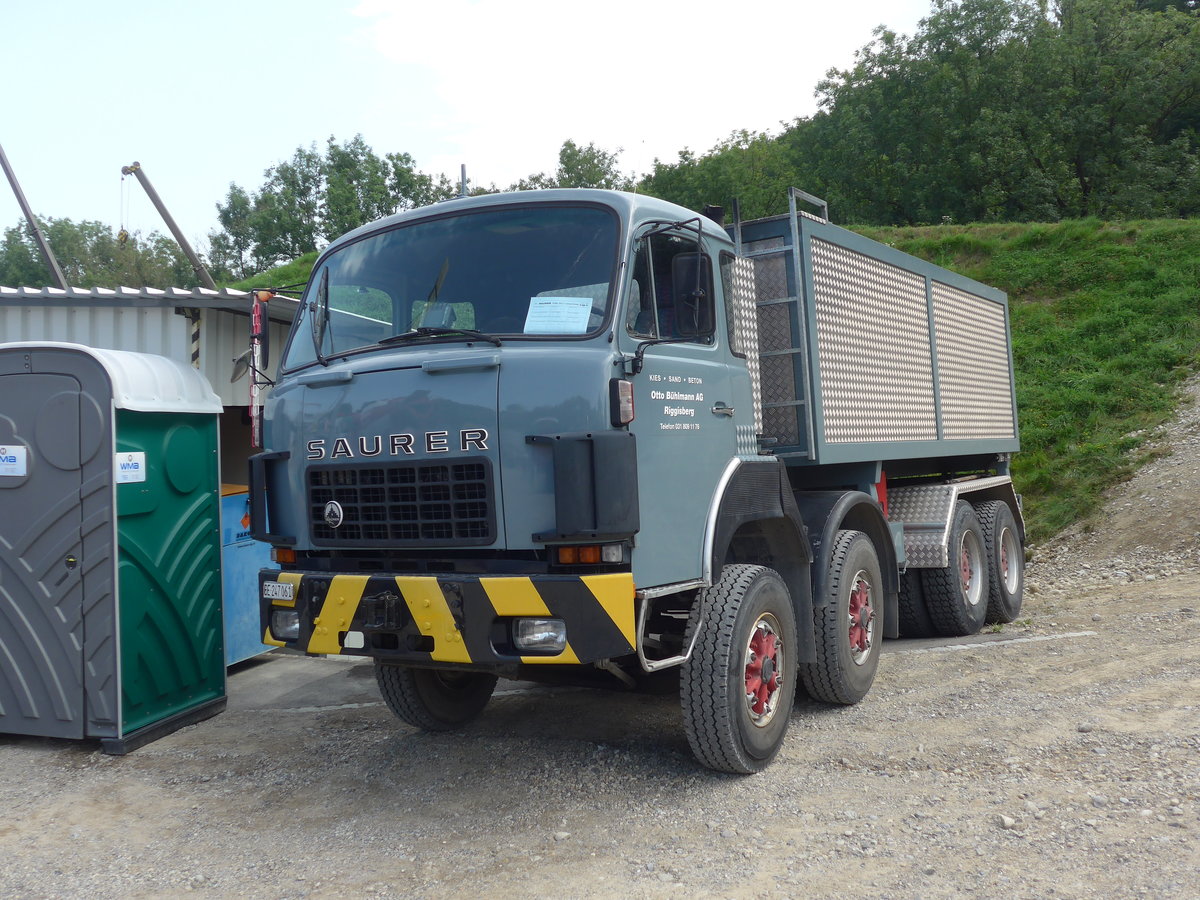 (184'425) - B�hlmann, Riggisberg - BE 247'061 - Saurer am 26. August 2017 in Oberkirch, CAMPUS Sursee