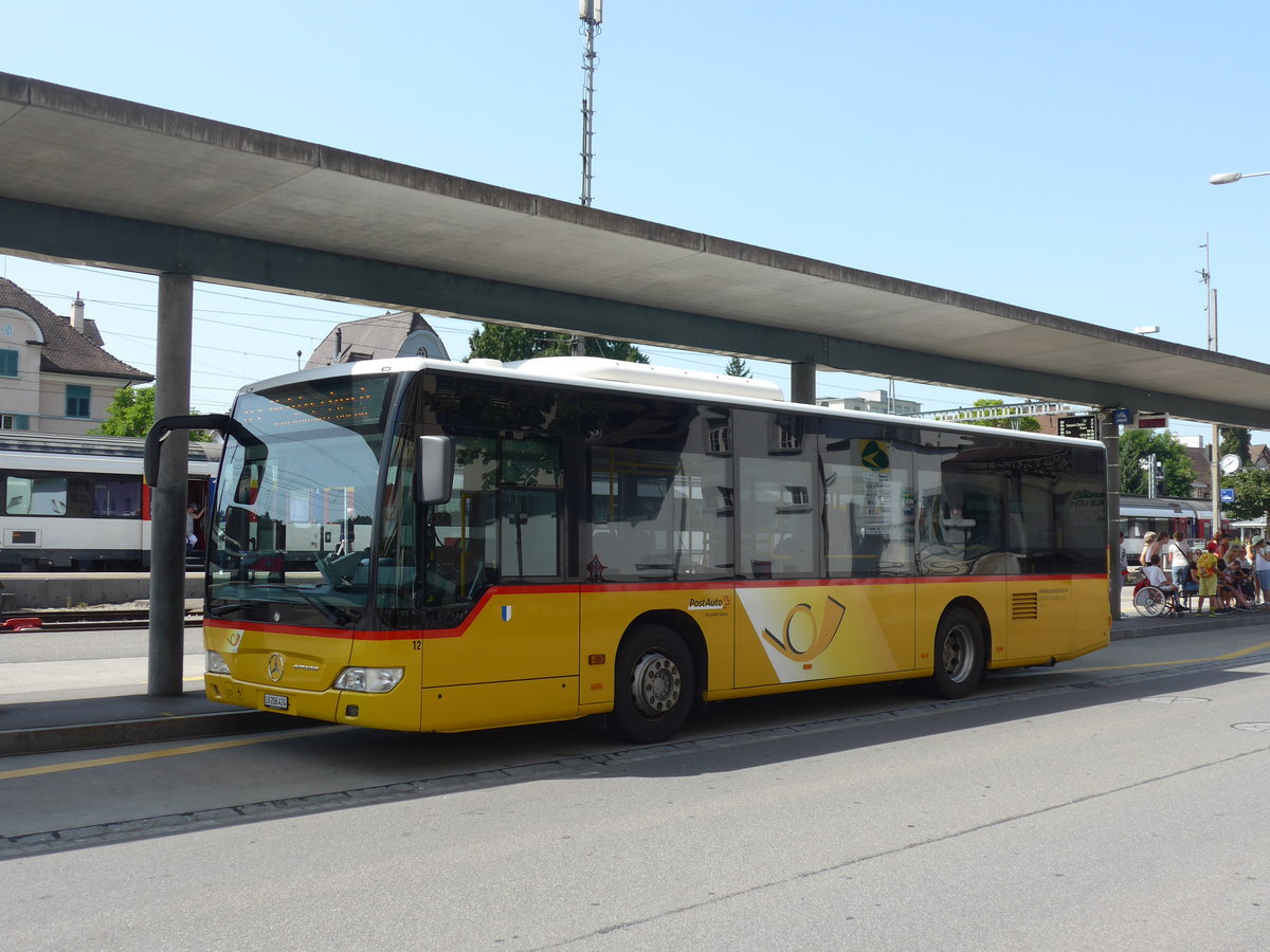 (184'488) - Hfliger, Sursee - Nr. 12/LU 206'424 - Mercedes am 26. August 2017 beim Bahnhof Sursee