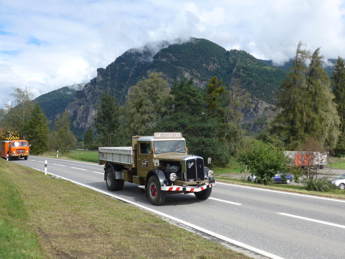 (184'817) - Fischer, Chur - Nr. 5/GR 190 U - Saurer am 16. September 2017 in Cazis, B�ndner Arena