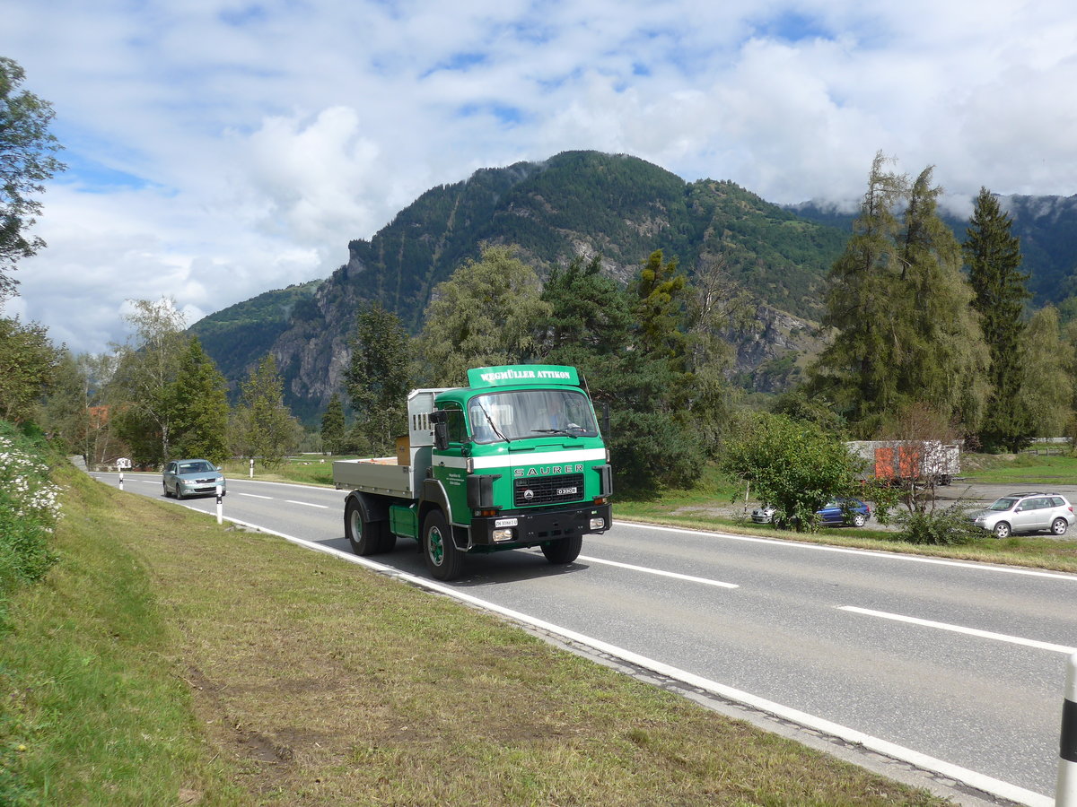 (184'831) - Wegm�ller, Attikon - ZH 30'861 U - Saurer am 16. September 2017 in Cazis, B�ndner Arena