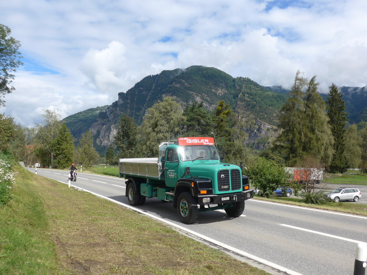 (184'840) - Gisler, Spiringen - UR 9883 U - Saurer am 16. September 2017 in Cazis, B�ndner Arena