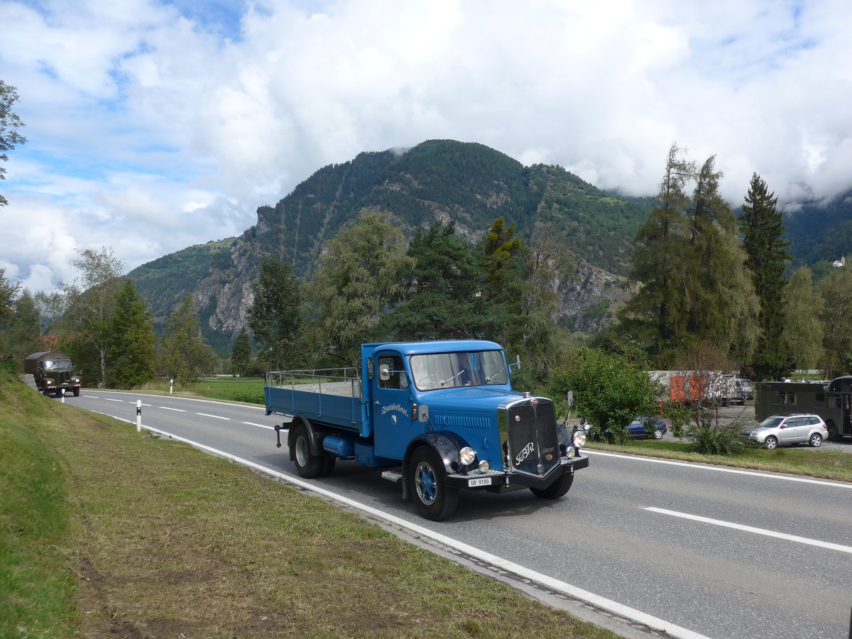 (184'902) - Staatskellerei, Z�rich - UR 9190 - FBW am 16. September 2017 in Cazis, B�ndner Arena