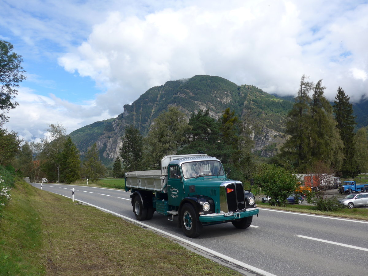 (184'913) - Bertschi, Zofingen - LU 194'975 - Saurer am 16. September 2017 in Cazis, B�ndner Arena