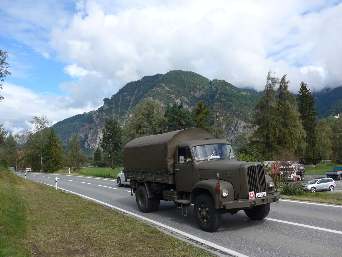 (184'917) - Saurer - LU 859 - am 16. September 2017 in Cazis, B�ndner Arena