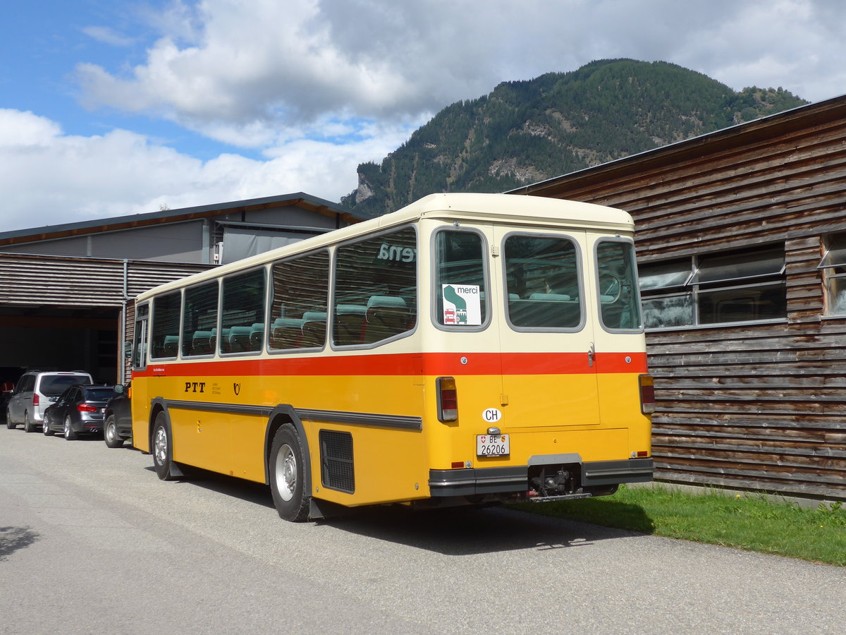 (184'982) - Schmid, Thrishaus - BE 26'206 - Saurer/Tscher (ex P 24'244) am 16. September 2017 in Cazis, Bndner Arena