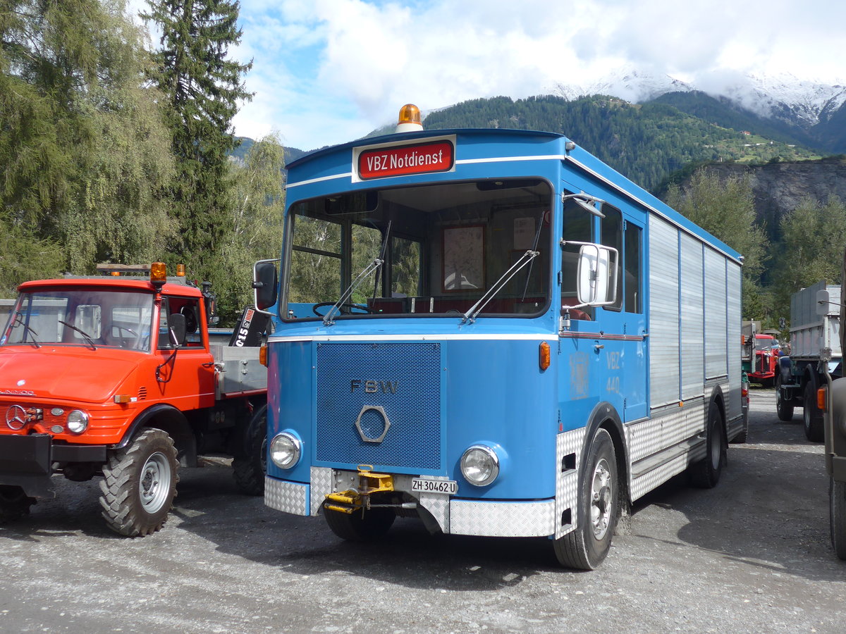 (184'988) - VBZ Z�rich - Nr. 440/ZH 30'462 U - FBW am 16. September 2017 in Cazis, B�ndner Arena