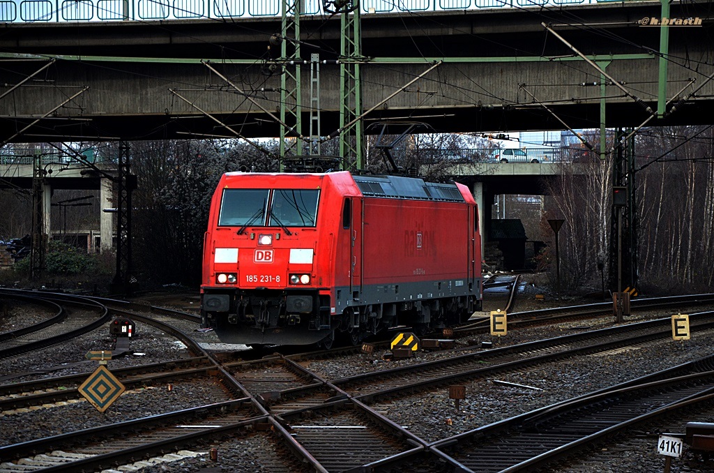 185 231-8 ist lz durch hh-harburg gefahren,27.12.14