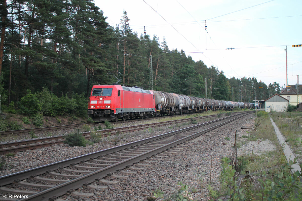 185 247-4 mit einem Kesselzug in Ochenbruck. 12.09.23