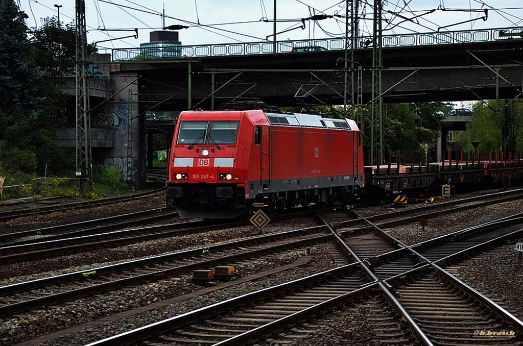 185 247-4 zog einen güterzug durch hh-harburg,datum 23.09.14