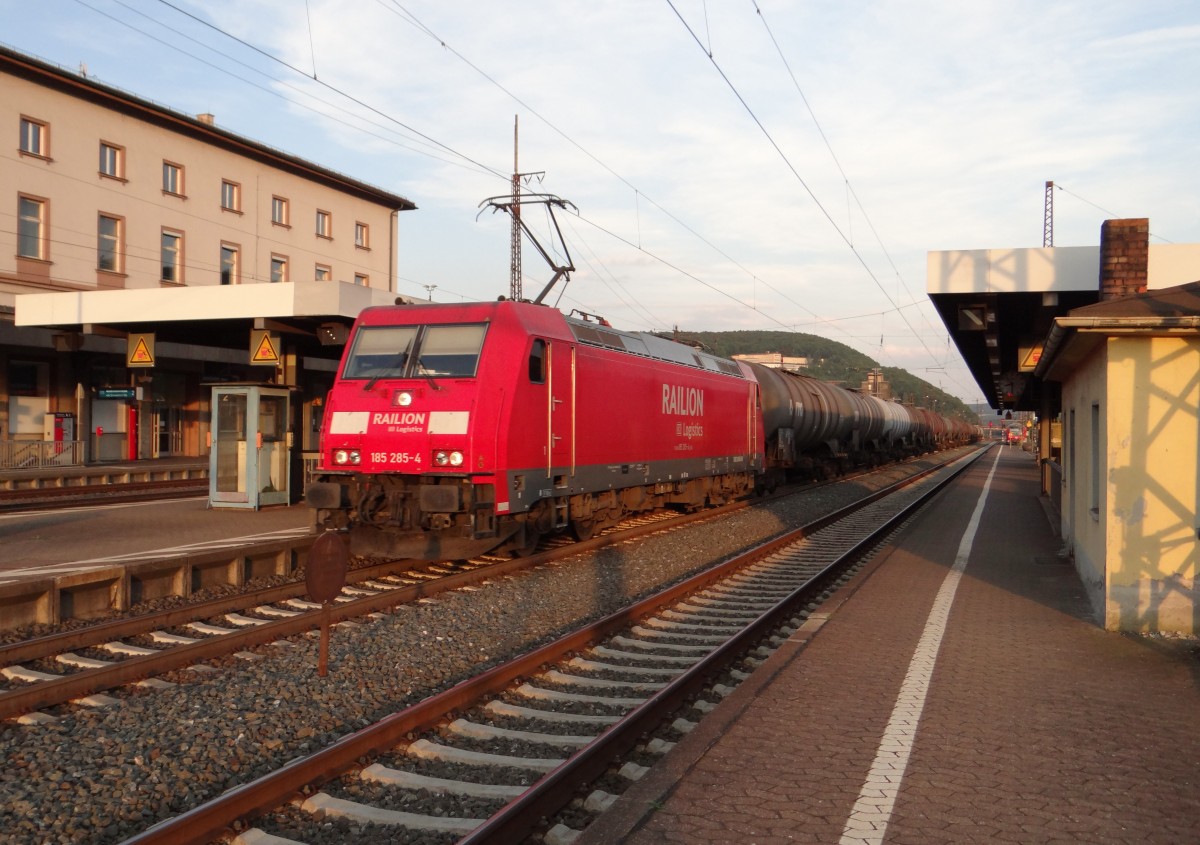 185 285-4 zu sehen am 23.07.14 in Gem�nden am Main.